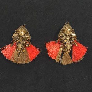 Fringe and Crystal earrings